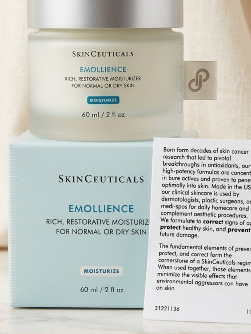 SkinCeuticals Emollience Moisturizer 60ml / 2 fl oz Free Shipping New box - Picture 2 of 4